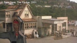  The Pledge  de Sean Penn.  Photogramme – 67.  Dernier plan du film.  La station abandonnée.  Nous apercevons Jerry qui parle à lui même.