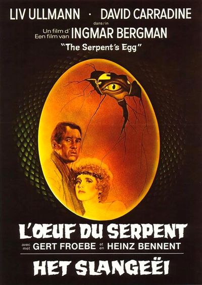 Ingmar Berman, L’œuf du Serpent, 1977. Affiche du film.