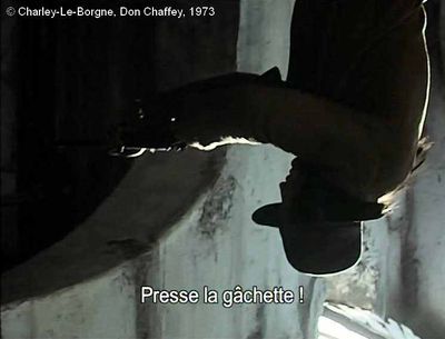   Charley-Le-Borgne  de Don Chaffey.     Photogramme 104 Une image renversante qui annonce le changement d'une situation.